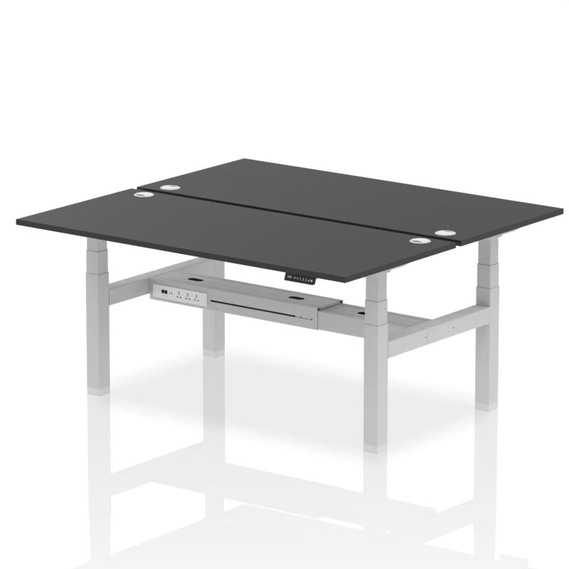 OE - Breeze Back-to-Back Height Adjustable Bench Desk - 2 Person - Image 83