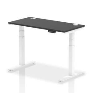 Breeze Height Adjustable Slimline Desk With Cable Ports - Image 75