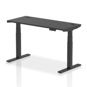 Breeze Height Adjustable Slimline Desk With Cable Ports - Image 76