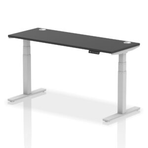 Breeze Height Adjustable Slimline Desk With Cable Ports - Image 80
