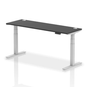 Breeze Height Adjustable Slimline Desk With Cable Ports - Image 83