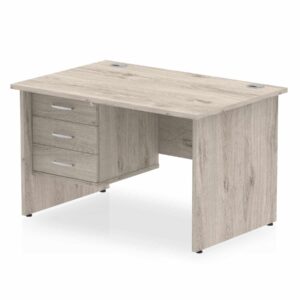 OE - Surge 1200mm Panel End Straight Desk With Single Fixed Pedestal - Image 3