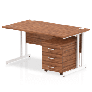 OE - Surge 1400mm Cantilever Straight Desk With Mobile Pedestal - Image 9