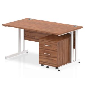 OE - Surge 1400mm Cantilever Straight Desk With Mobile Pedestal - Image 14