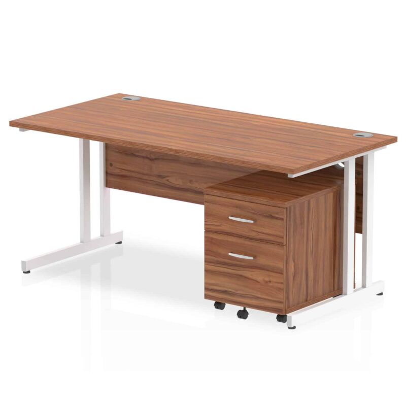 OE - Surge 1600mm Cantilever Straight Desk With Mobile Pedestal - Image 13