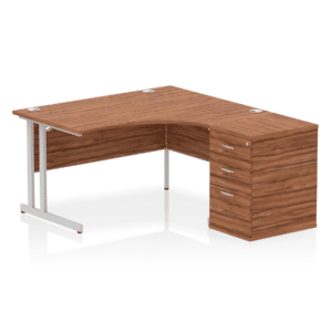 OE - Surge 1400mm Cantilever Right Crescent Desk Workstation - Image 4