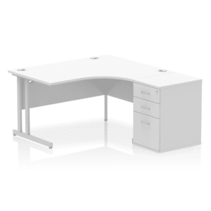 OE - Surge 1400mm Cantilever Right Crescent Desk Workstation - Image 5