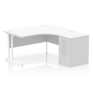 OE - Surge 1400mm Cantilever Right Crescent Desk Workstation - Image 11