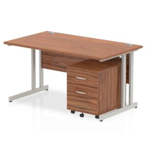 OE - Surge 1400mm Cantilever Straight Desk With Mobile Pedestal - Image 17