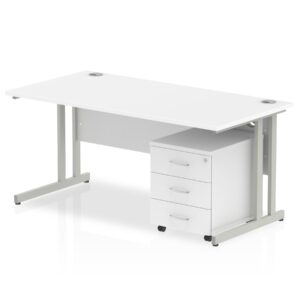 OE - Surge 1400mm Cantilever Straight Desk With Mobile Pedestal - Image 21