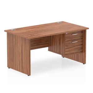 OE - Surge 1400mm Panel End Straight Desk With Single Fixed Pedestal - Image 5
