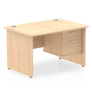 OE - Surge 1200mm Panel End Straight Desk With Single Fixed Pedestal - Image 9