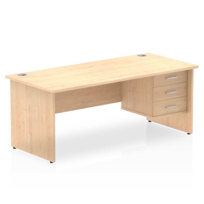 OE - Surge 1800mm Panel End Straigh Desk With Single Fixed Pedestal - Image 10