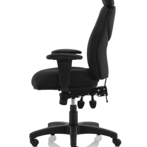 RapidX High Back Black Fabric Task Operator Office Chair - Image 4
