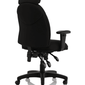 RapidX High Back Black Fabric Task Operator Office Chair - Image 8