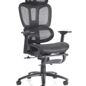 Vista Executive Mesh Chair With Height Adjustable Arms and Footrest