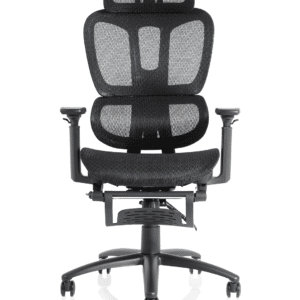 Vista Executive Mesh Chair With Height Adjustable Arms and Footrest - Image 2