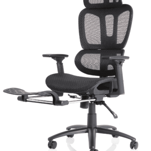 Vista Executive Mesh Chair With Height Adjustable Arms and Footrest - Image 4