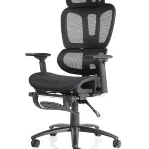 Vista Executive Mesh Chair With Height Adjustable Arms and Footrest - Image 3