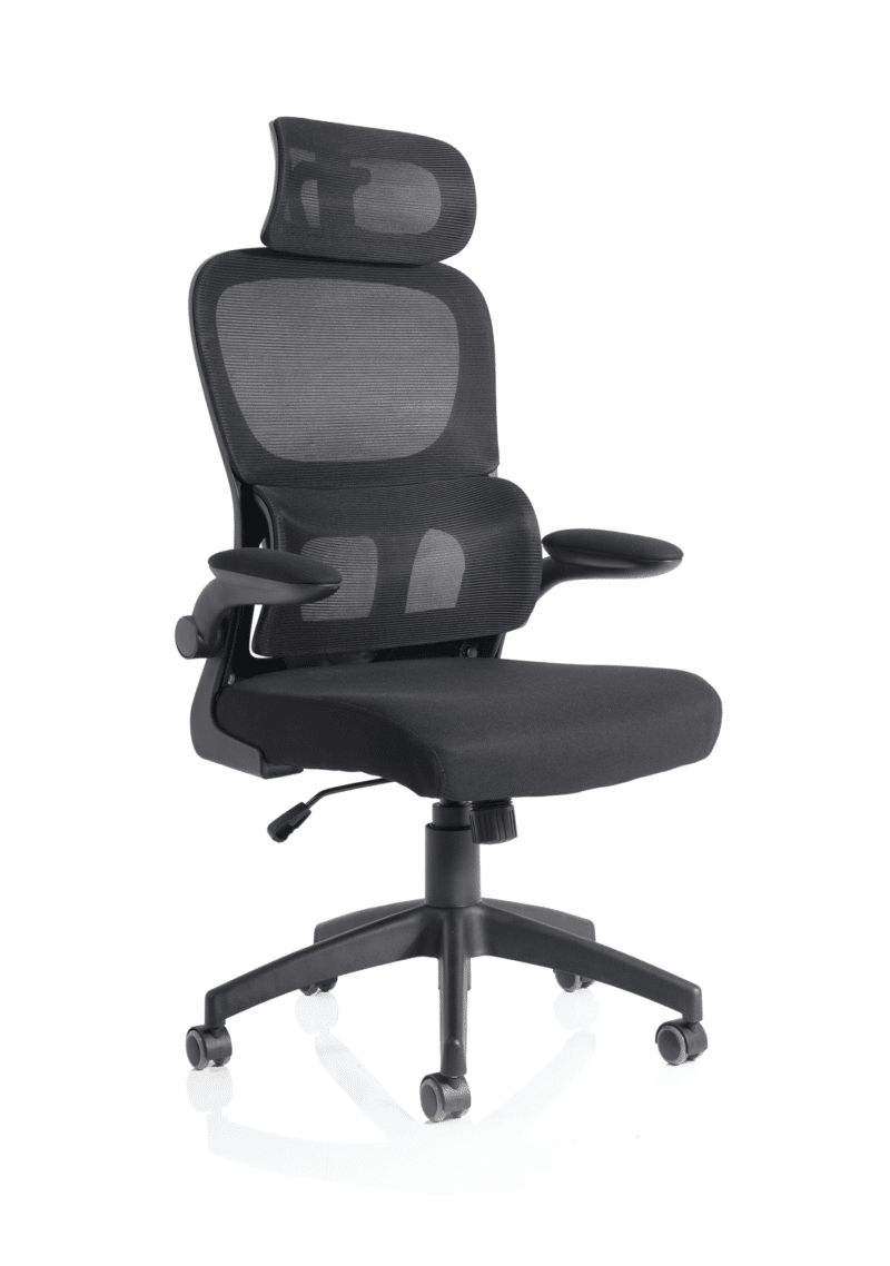 OE - Bloom Task Operator Mesh Back Fabric Seat With Headrest