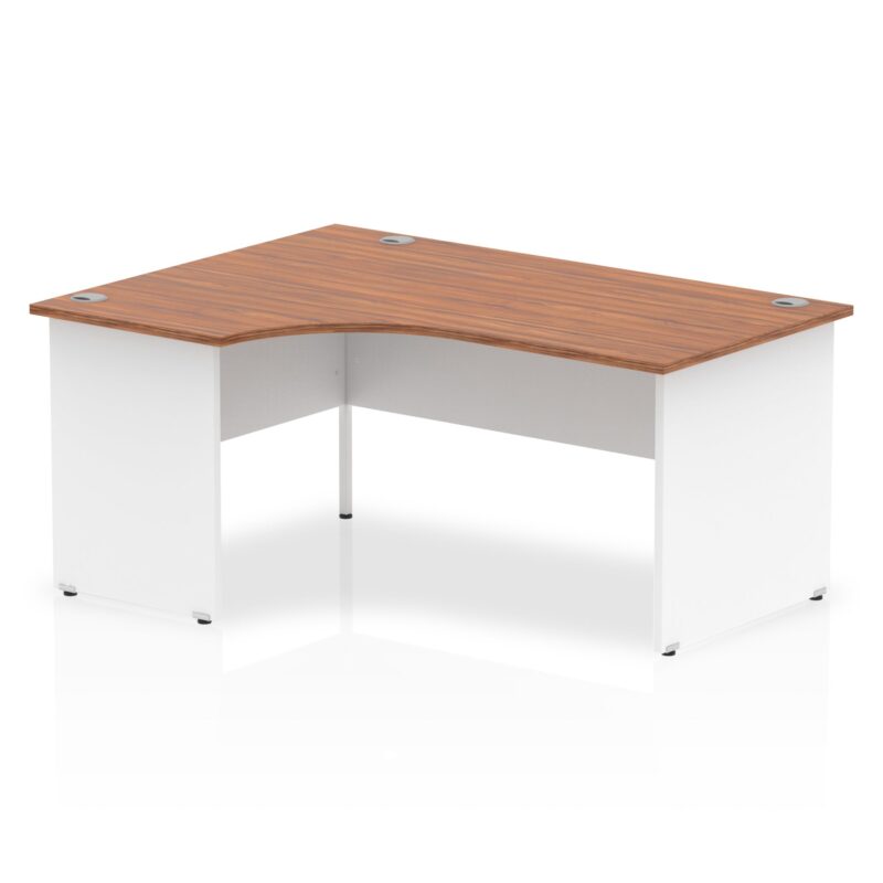 OE - Surge 1600mm Left Crescent Desk Panel End Leg Two Tone