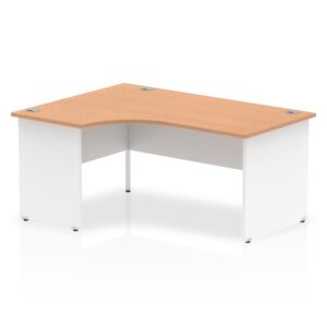 OE - Surge 1600mm Left Crescent Desk Panel End Leg Two Tone - Image 3