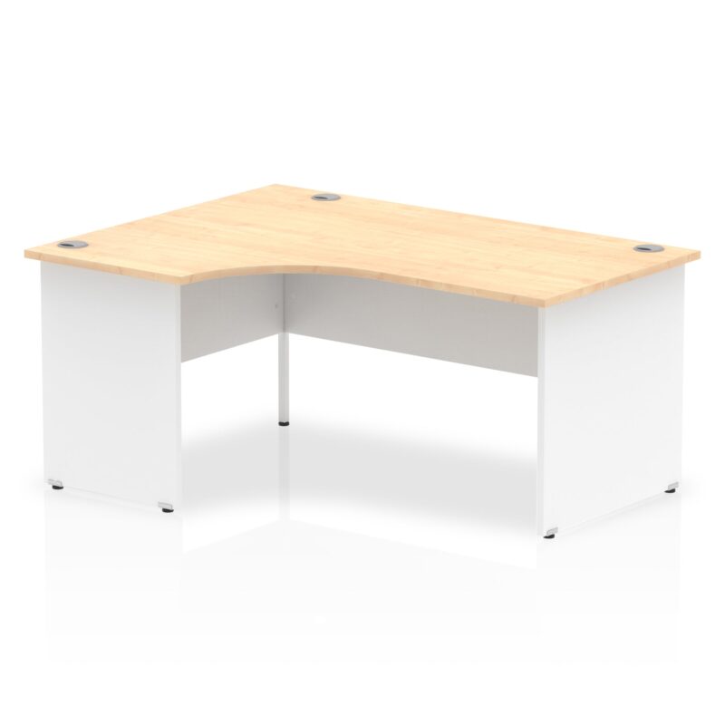 OE - Surge 1600mm Left Crescent Desk Panel End Leg Two Tone - Image 4