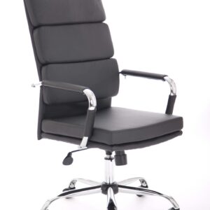 Champion Medium Back Bonded Leather Executive Office Chair with Arms