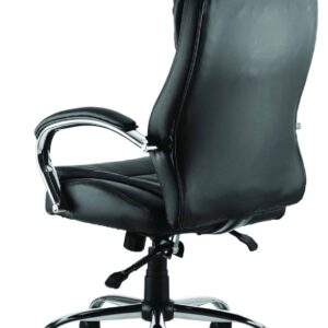Boulder High Back Executive Black Leather Office Chair with Arms - Image 2