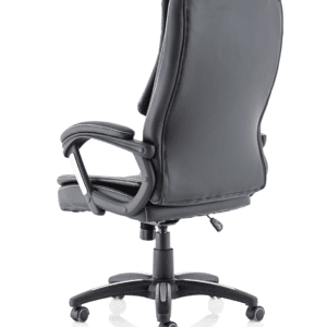 Fargo High Back Black Leather Executive Office Chair with Arms - Image 5