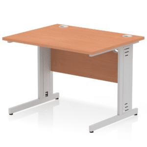 Surge 1000mm Straight Desk Cable Managed Leg