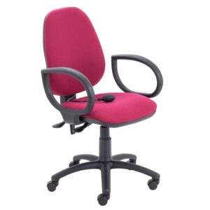 Calypso Ergo 2 Lever Office Chair With Lumbar Pump and Fixed Arms