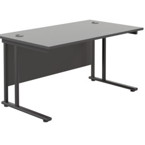 Twin Upright Rectangular Desk: 800mm Deep