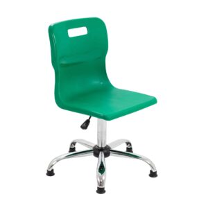 Titan Swivel Senior Chair with Chrome Base and Glides