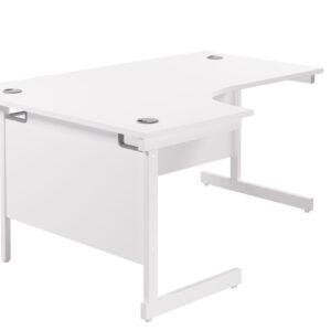 Single Upright Left Hand Radial Desk