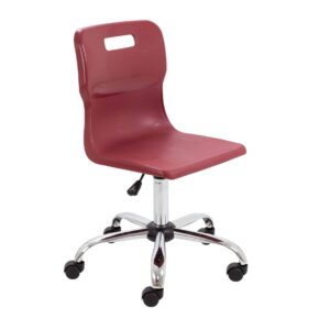 Titan Swivel Senior Chair with Chrome Base and Castors