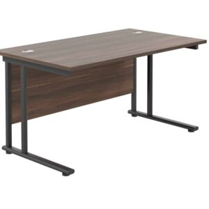 Twin Upright Rectangular Desk: 800mm Deep