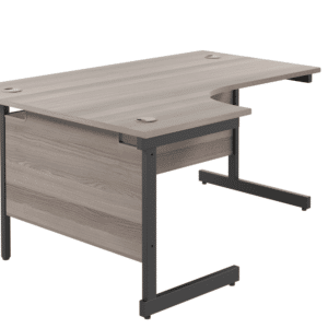 Single Upright Left Hand Radial Desk