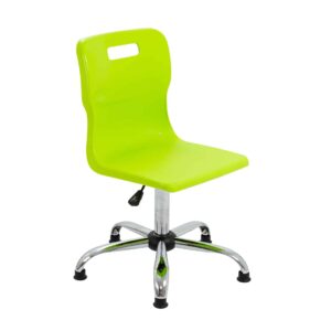 Titan Swivel Senior Chair with Chrome Base and Glides