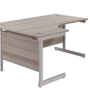 Single Upright Left Hand Radial Desk