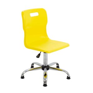 Titan Swivel Senior Chair with Chrome Base and Glides