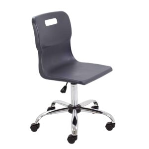 Titan Swivel Senior Chair with Chrome Base and Castors