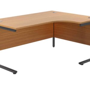 Twin Upright Right Hand Radial Desk