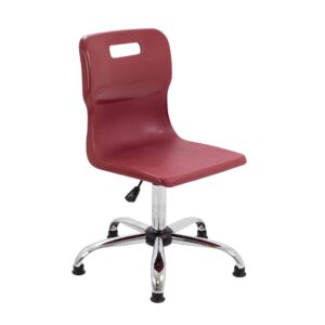 Titan Swivel Senior Chair with Chrome Base and Glides