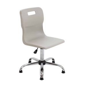 Titan Swivel Senior Chair with Chrome Base and Glides