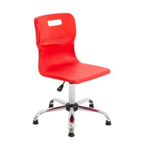 Titan Swivel Senior Chair with Chrome Base and Glides