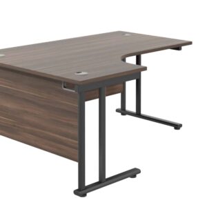 Twin Upright Left Hand Radial Desk