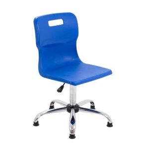 Titan Swivel Senior Chair with Chrome Base and Glides