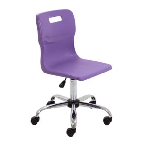 Titan Swivel Senior Chair with Chrome Base and Castors