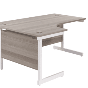 Single Upright Left Hand Radial Desk